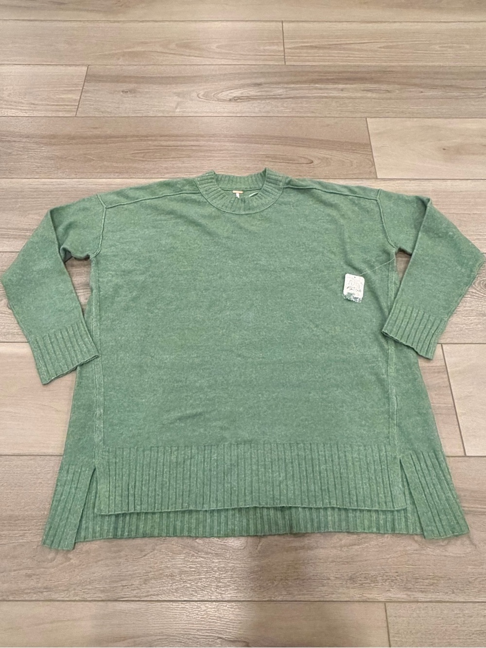 FREE PEOPLE Phoebe Pullover Sweater Women's Size L Large Moss Green $168
